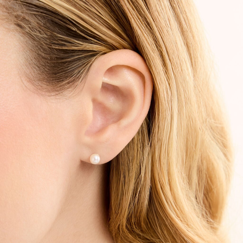 Boucles D'oreilles Suki Or Jaune Perle De Culture - Boucles d'oreilles mariage Femme | Histoire d&rsquo;Or