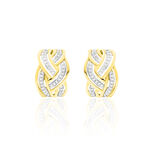 Boucles D'oreilles Puces Leopoldine Or Jaune Diamant - Boucles d'oreilles pendantes Femme | Histoire d&rsquo;Or