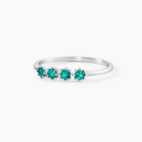 Bague Karrie Argent Blanc Oxyde De Zirconium - Bagues avec pierre Femme | Histoire d’Or