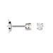 Boucles D'oreilles Puces Aphrodite Platine Blanc Diamant - Clous d'oreilles Homme | Histoire d’Or