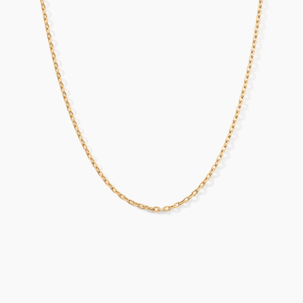Chaîne Igoa Maille Forçat Diamantee Or Jaune