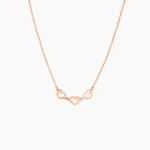 Collier Trinity Argent Rose - Ras de cou Femme | Histoire d&rsquo;Or