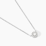 Collier Swanny Argent Blanc Oxyde De Zirconium - Colliers fantaisie Femme | Histoire d&rsquo;Or