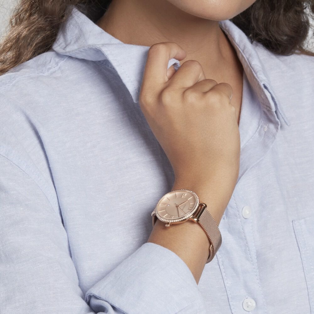 Montres Fossil ES4628 Acier Boucle déployante simple Rose Ronde -  HIMFRQS7230 • Histoire d'Or