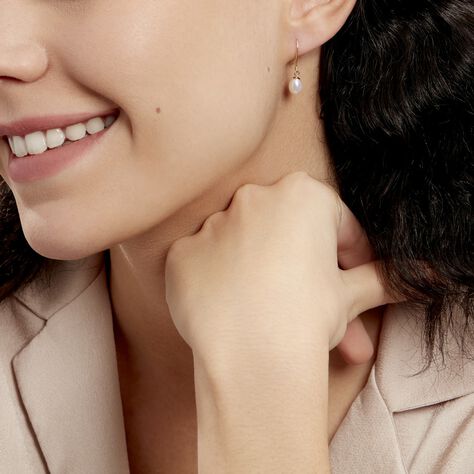 Boucles D'oreilles Pendantes Baroque Or Jaune Perle De Culture - Boucles d'oreilles pendantes Femme | Histoire d’Or