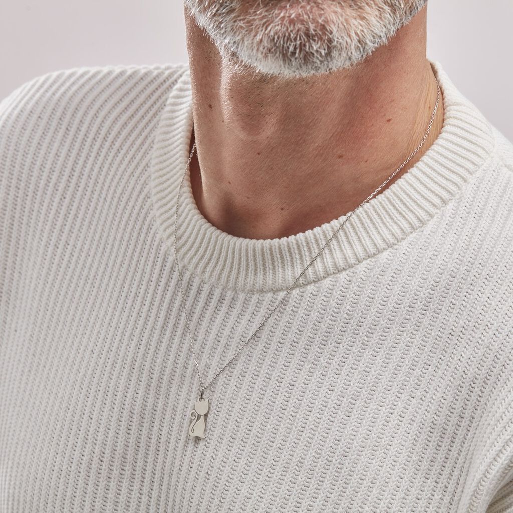 Pendentif Enzio Argent Blanc - Pendentifs Famille | Histoire d’Or