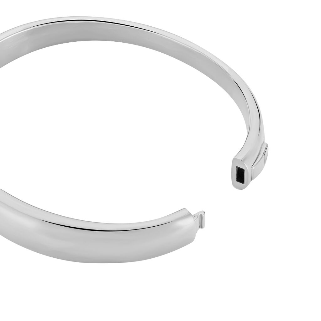 Bracelet Jonc Emilio Acier Blanc - Bracelets joncs Femme | Histoire d’Or