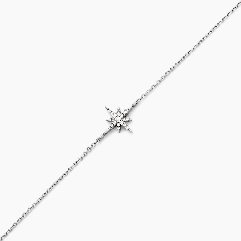 Bracelet Lysianne Argent Blanc Oxyde De Zirconium - Bracelets Femme | Histoire d&rsquo;Or