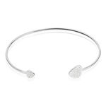 Bracelet Jonc Domitylle Argent Blanc Oxyde De Zirconium - Bracelets joncs Femme | Histoire d&rsquo;Or