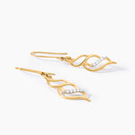 Boucles D'Oreilles Pendantes Suresh Or Jaune Oxyde De Zirconium - Boucles d'oreilles pendantes Femme | Histoire d&rsquo;Or