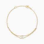 Bracelet Sparkle Argent Dor&eacute; A L'Or 750/1000 Oxyde De Zirconium - Bracelets Femme | Histoire d&rsquo;Or
