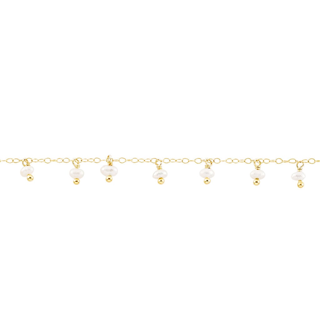 Bracelet Identit&eacute;e Jazmin Or Jaune Perle De Culture - Bracelets Breloques Femme | Histoire d&rsquo;Or