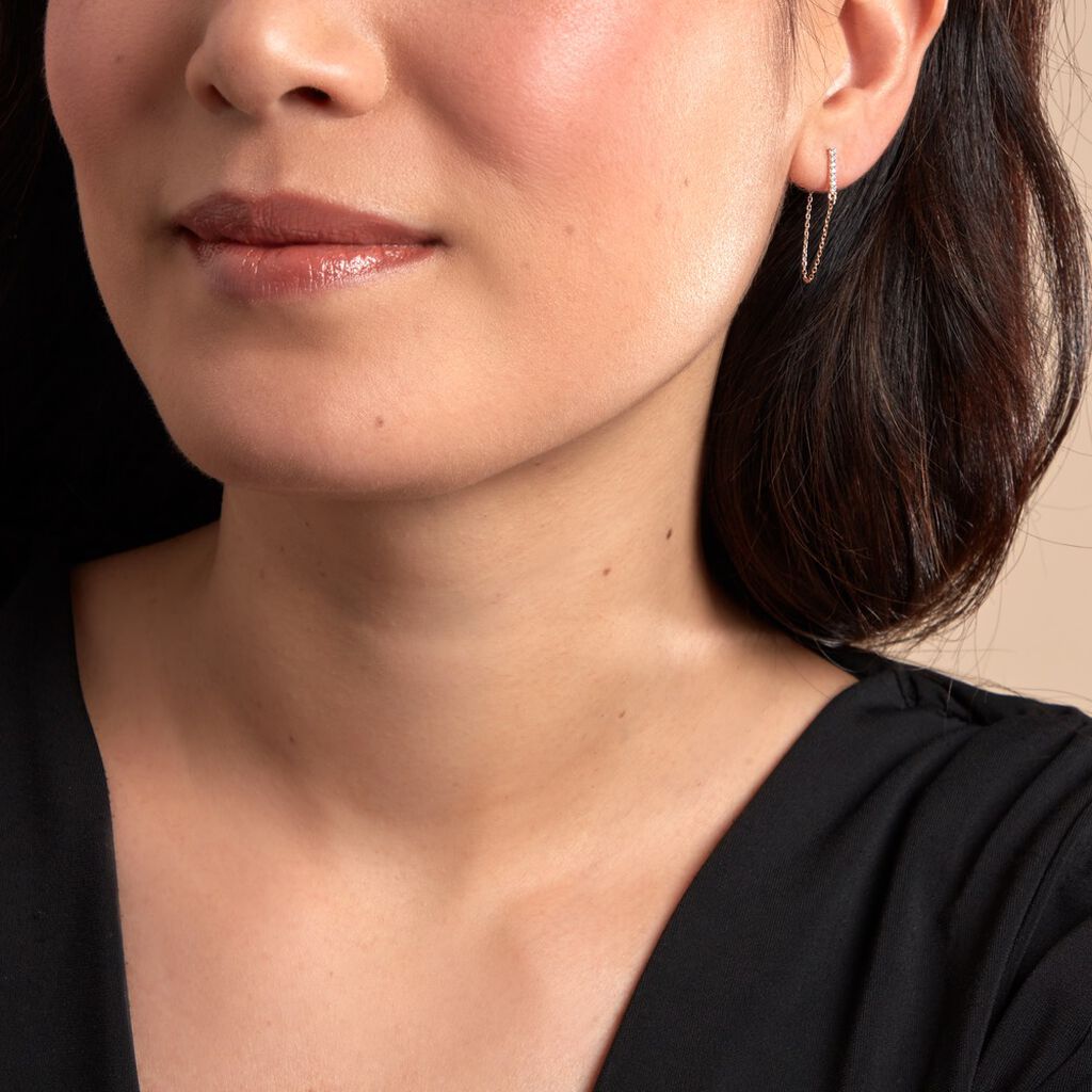 Boucle D'oreille Unitaire Barbra Or Jaune Oxyde De Zirconium - Ear cuffs Femme | Histoire d’Or
