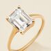 Bague Gatsby Or Jaune Oxyde De Zirconium - Bagues solitaires Femme | Histoire d’Or