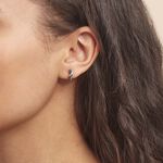 Boucles D'oreilles Puces Marina Or Blanc Diamant - Clous d'oreilles Femme | Histoire d&rsquo;Or