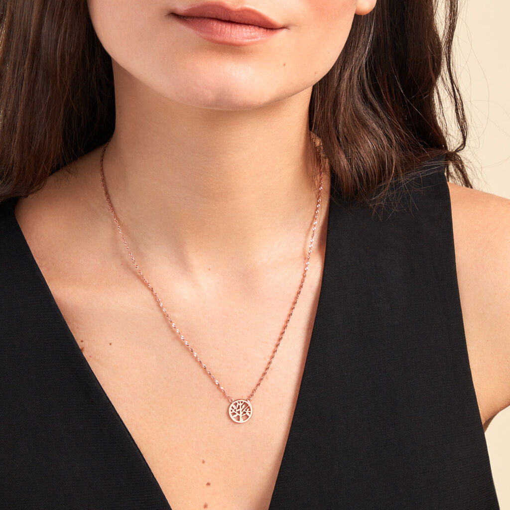 Collier Ieva Argent Rose - Colliers fantaisie Femme | Histoire d’Or