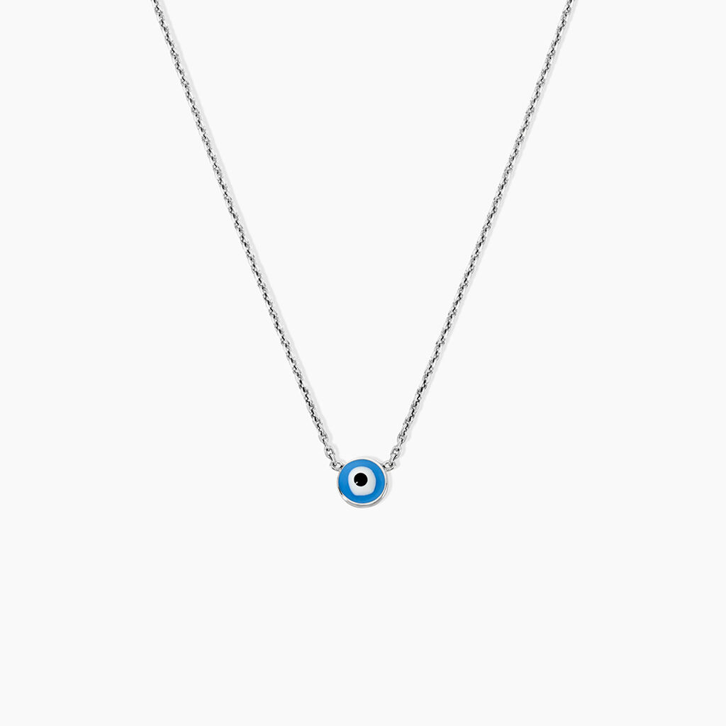 Collier Parad'eyes Argent Blanc - Colliers fantaisie Femme | Histoire d&rsquo;Or