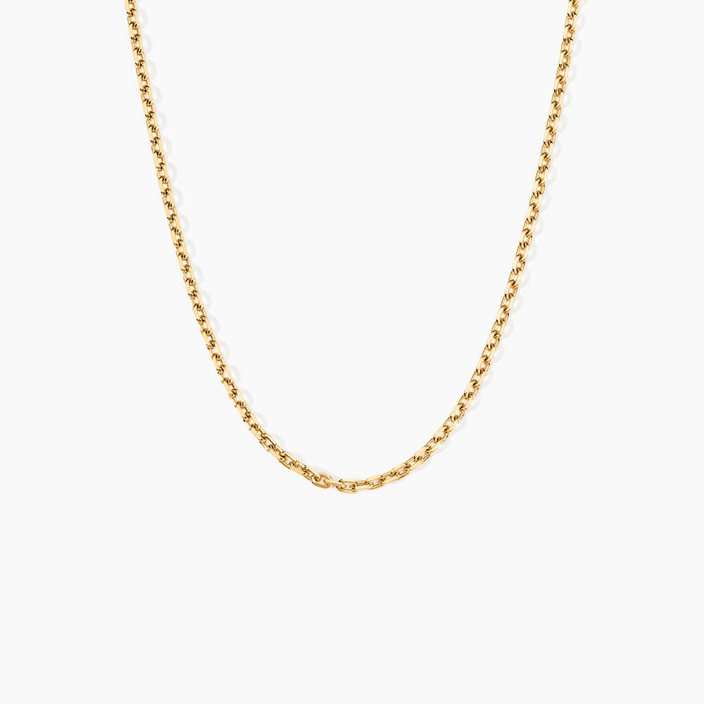 Chaîne Igoa Maille Forçat Diamantee Or Jaune - Chaines Famille | Histoire d’Or