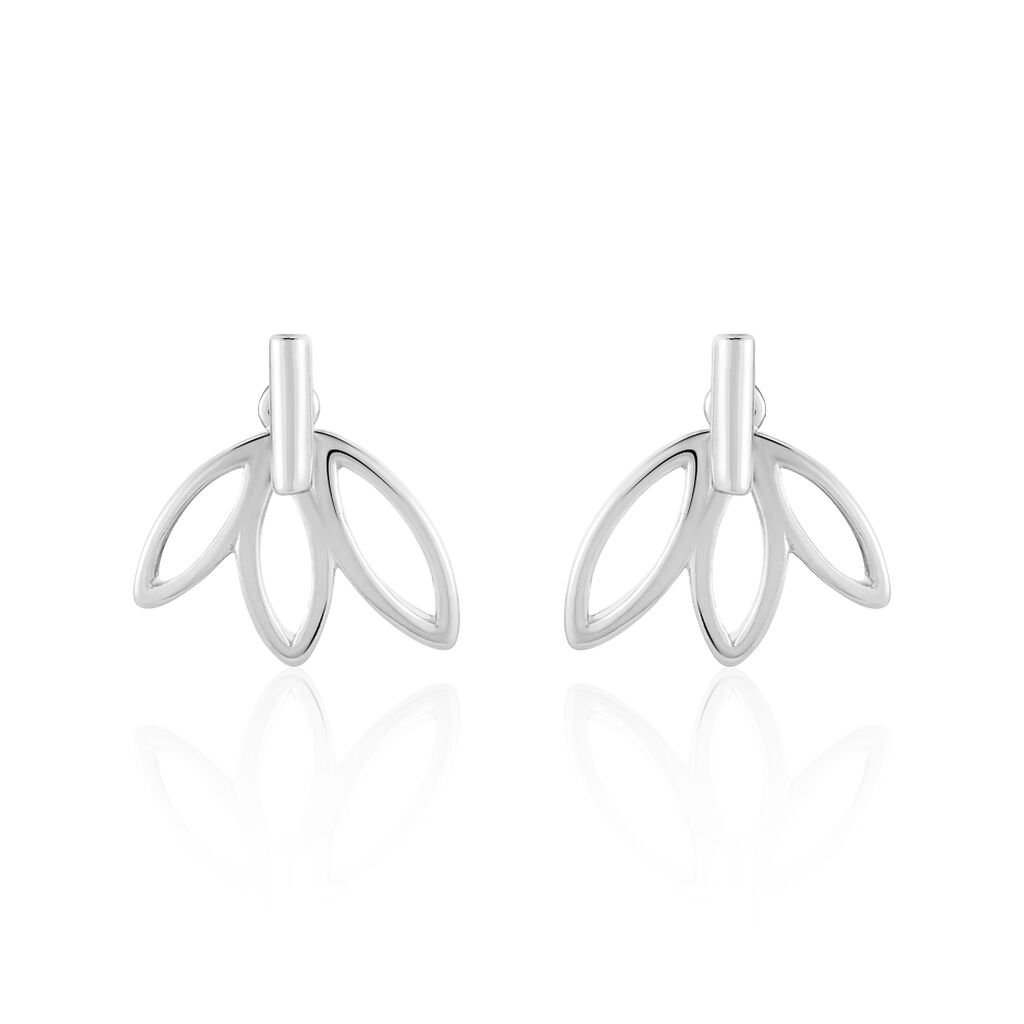 Bijoux D'oreilles Anjali Argent Blanc - Boucles d'oreilles fantaisie Femme | Histoire d’Or