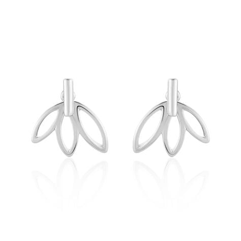 Bijoux D'oreilles Anjali Argent Blanc - Boucles d'oreilles fantaisie Femme | Histoire d’Or