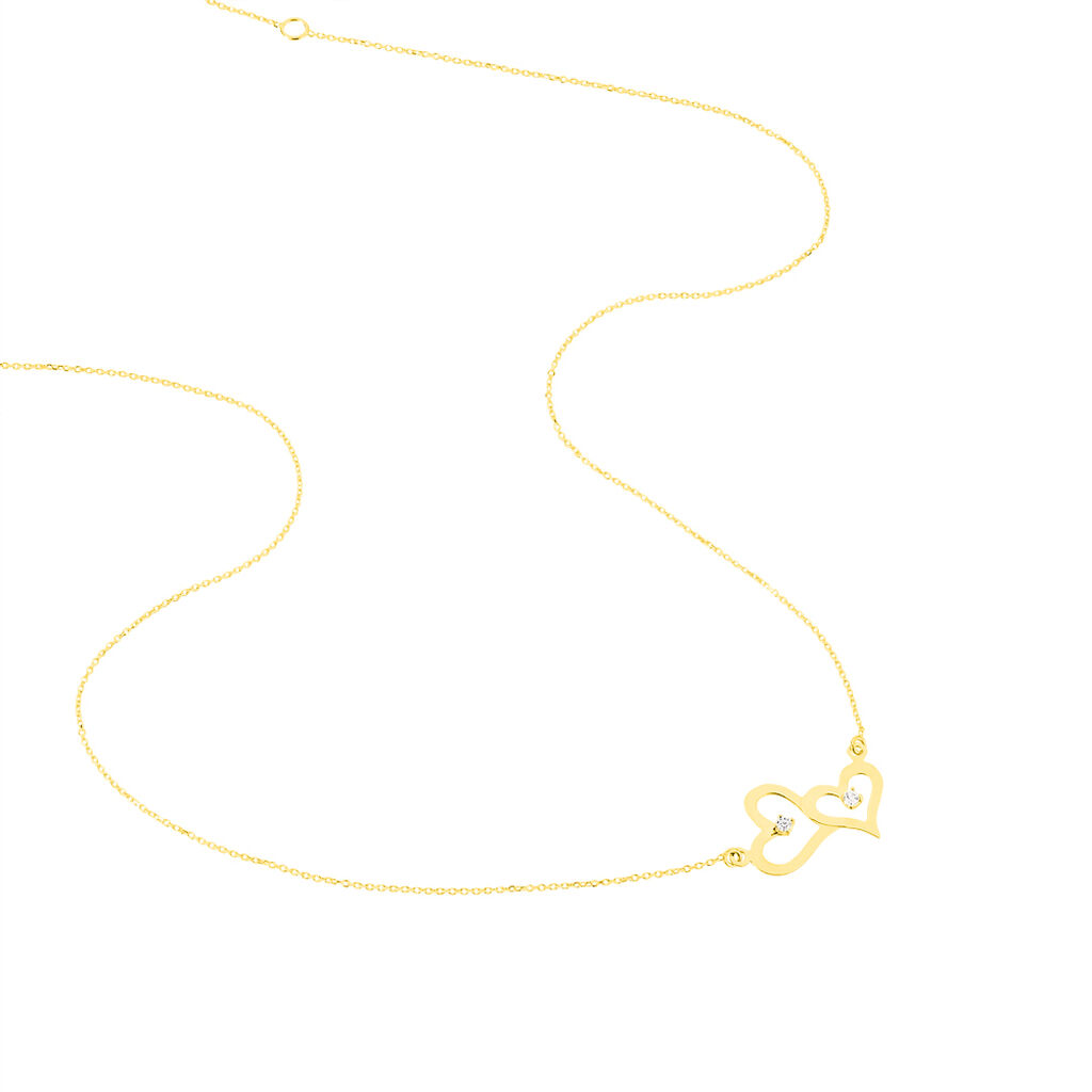 Collier Duleep Or Jaune Oxyde De Zirconium - Colliers Femme | Histoire d’Or