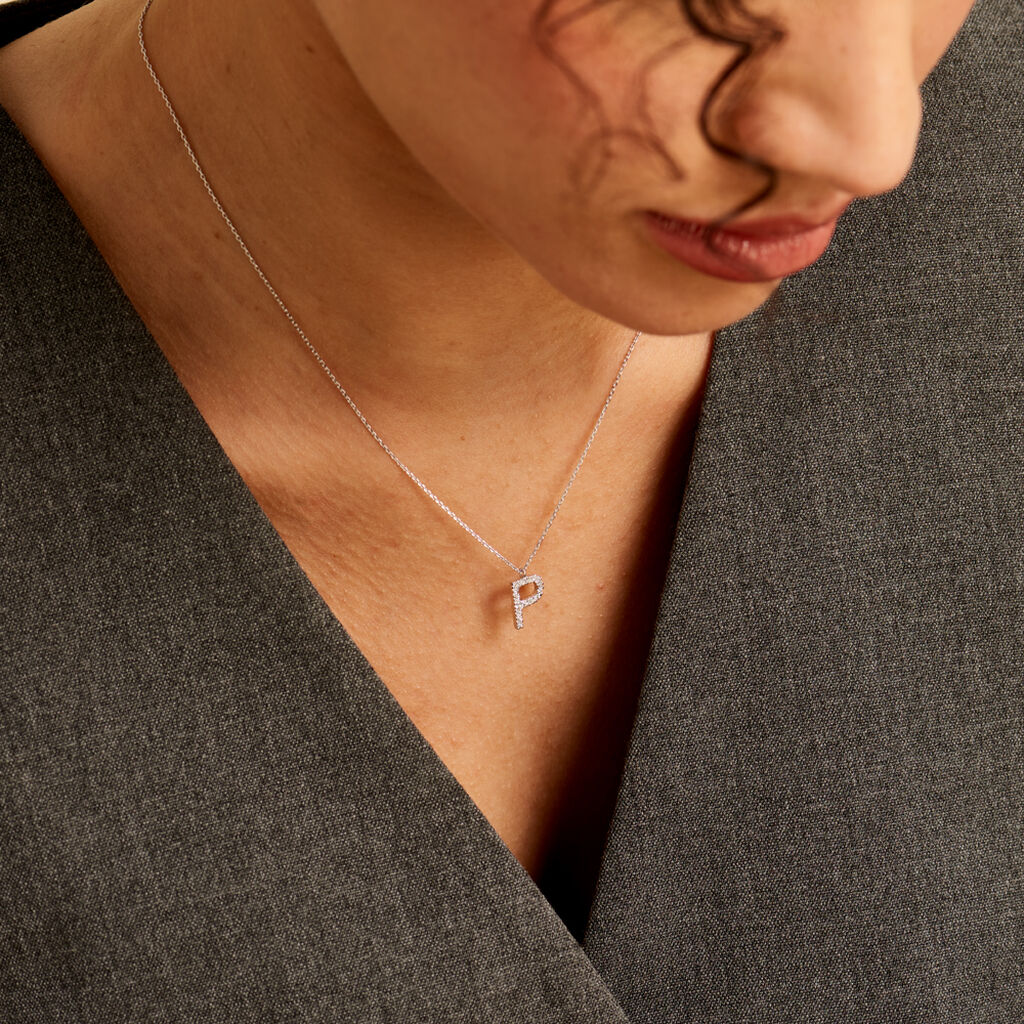 Collier Oran Or Blanc Diamant - Colliers Femme | Histoire d’Or