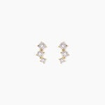 Boucles D'oreilles Puces Xene Or Jaune Diamant - Clous d'oreilles Femme | Histoire d&rsquo;Or