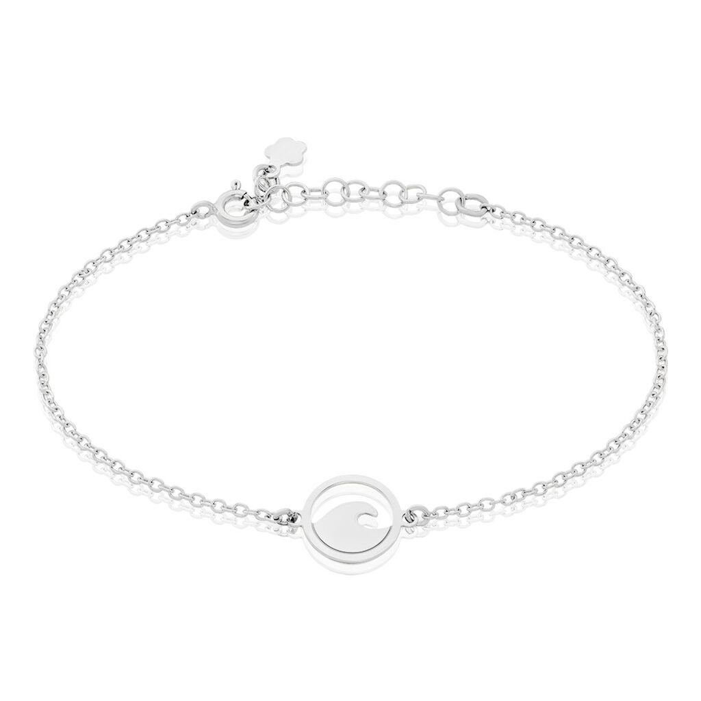 Bracelet Hawai Argent Blanc