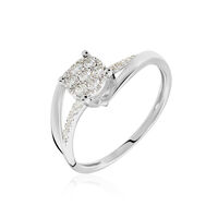 Bague  Petunia Or Blanc Diamant