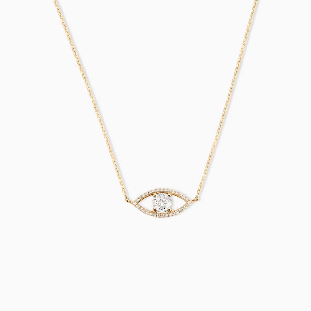 Collier Desiderio Or Jaune Oxyde De Zirconium - Colliers Femme | Histoire d’Or