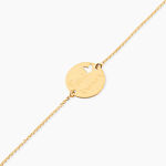 Bracelet Benedicte Message Or Jaune - Bracelets Naissance Enfant | Histoire d&rsquo;Or