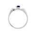 Bague Edgina Or Blanc Saphir Et Diamant - Bagues solitaires Femme | Histoire d’Or