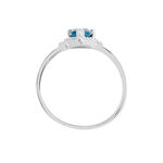 Bague Anatolie Or Blanc Topaze Et Oxyde De Zirconium - Bagues solitaires Femme | Histoire d&rsquo;Or