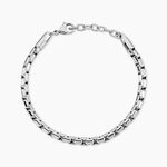 Bracelet Micah Acier Blanc - Bijoux sans pierre Homme | Histoire d&rsquo;Or