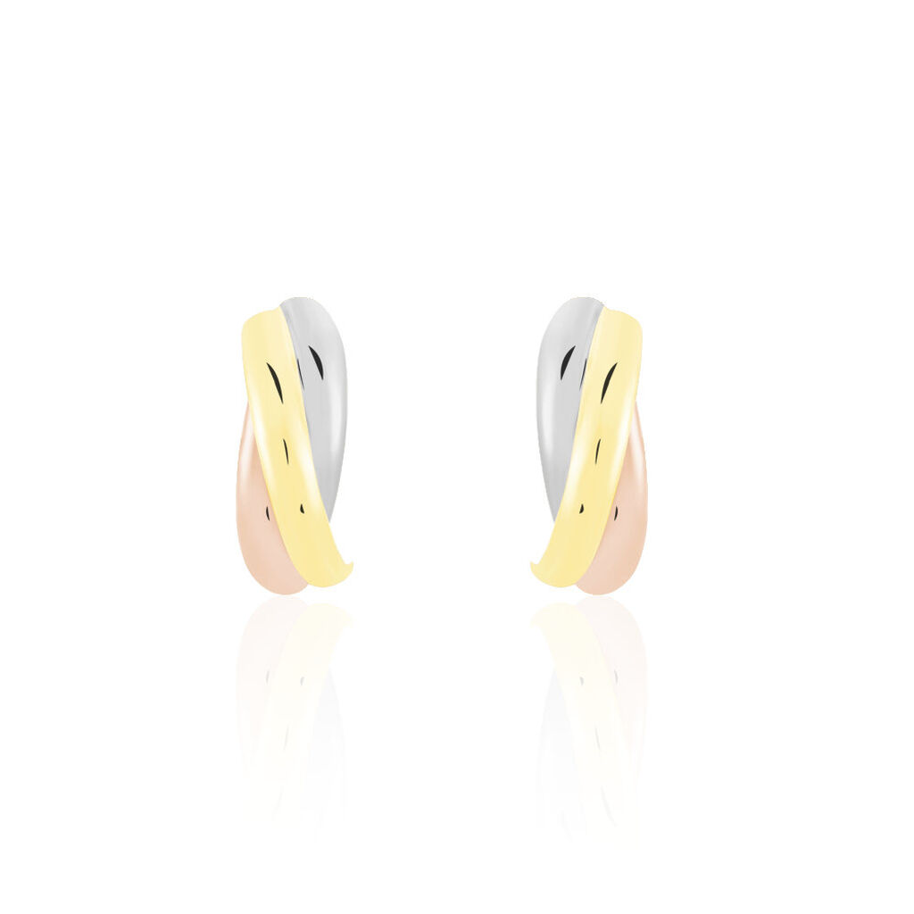 Créoles Igora Or Tricolore - Boucles d'oreilles créoles Femme | Histoire d’Or