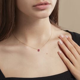 Collier Ovale Or Jaune Rubis - Colliers Femme | Histoire d’Or