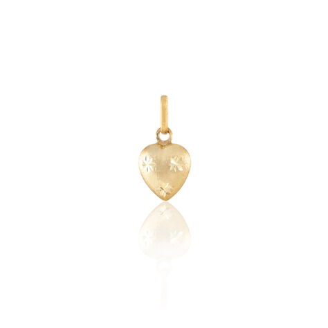 Pendentif Cœur Satine Mm Or Jaune - Pendentifs Etoile Famille | Histoire d’Or