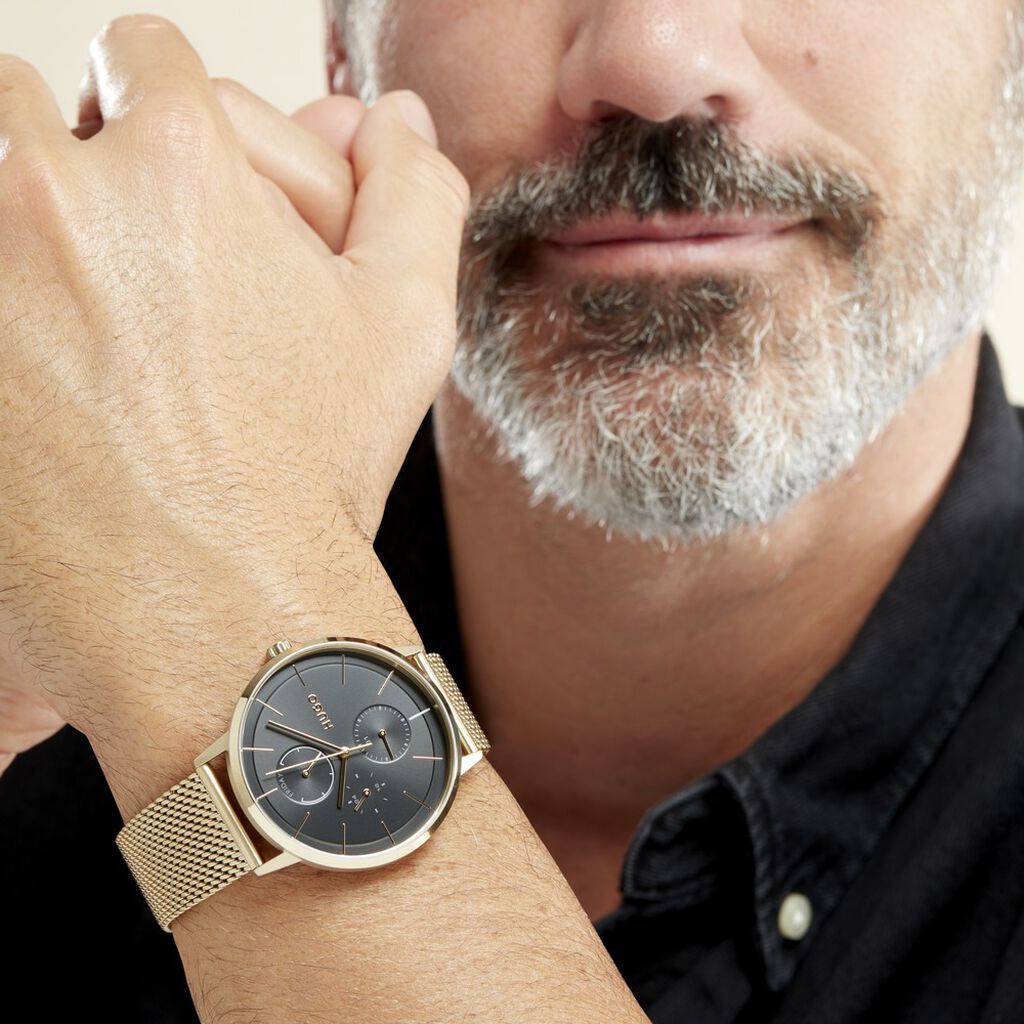 Montre Hugo Exist Noir - Montres Homme | Histoire d’Or