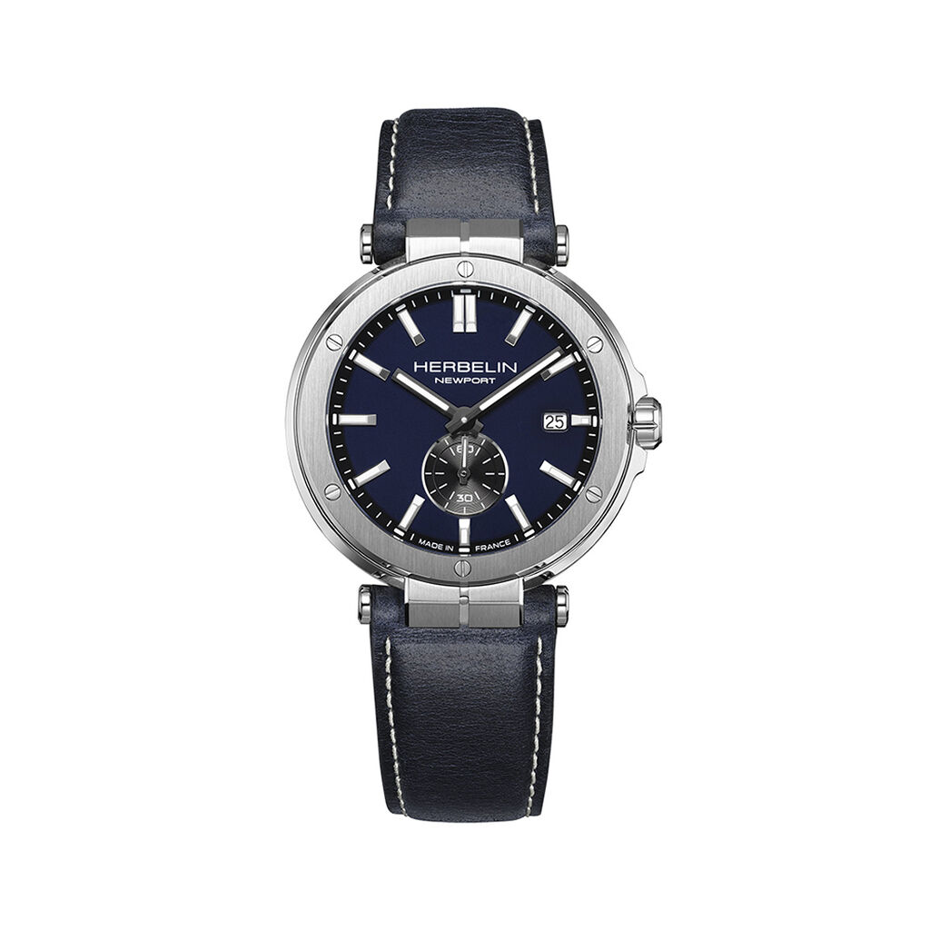 Montre Herbelin Newport Elegance Bleu - F&ecirc;te des p&egrave;res Homme | Histoire d&rsquo;Or