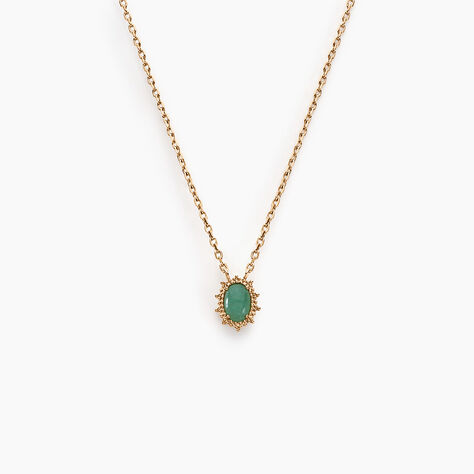 Collier Vintage Love Plaqué Or Jaune Aventurine - Colliers Femme | Histoire d’Or
