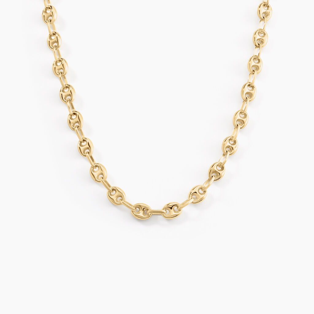 Collier Maille Dami Maille Grain De Cafe Or Jaune - Chaines Femme | Histoire d&rsquo;Or
