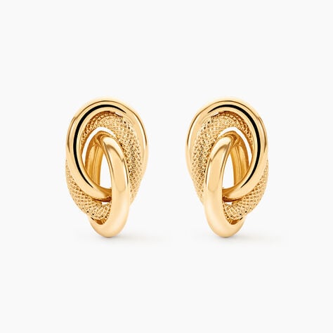 Boucles D'Oreilles Puces Nyx Or Jaune - Clous d'oreilles Femme | Histoire d&rsquo;Or