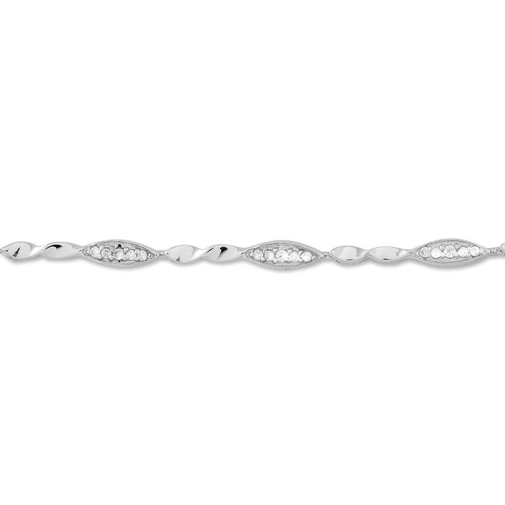 Bracelet Evy Argent Blanc Oxyde De Zirconium - Bracelets Femme | Histoire d’Or