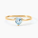 Bague Miyah Or Jaune Topaze - Bagues solitaires Femme | Histoire d’Or