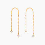 Boucles D'oreilles Pendantes Falling Star Or Jaune Oxyde De Zirconium - Boucles d'oreilles pendantes Femme | Histoire d&rsquo;Or