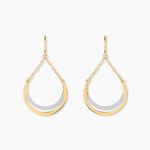 Boucles D'oreilles Pendantes Nuada Or Bicolore - Boucles d'oreilles pendantes Femme | Histoire d&rsquo;Or