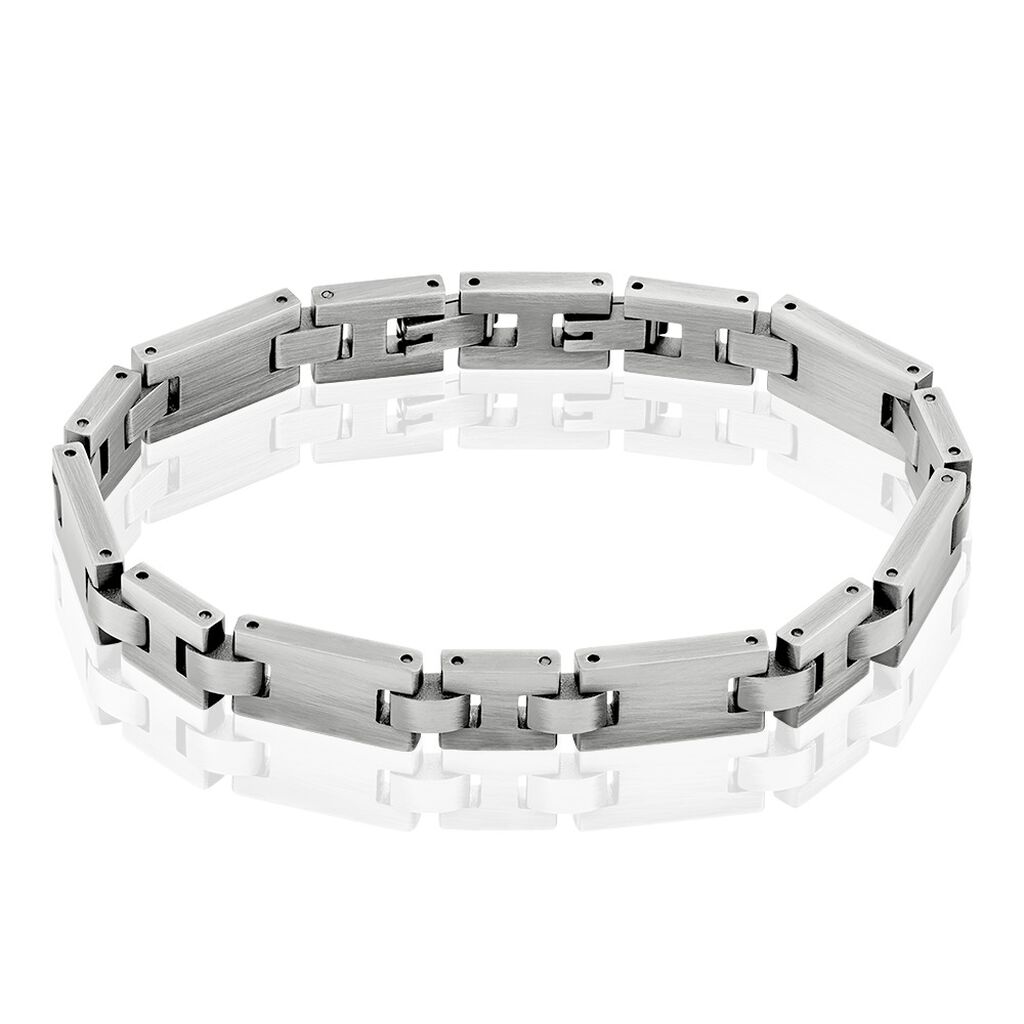 Bracelet Mica Acier Gris - Bracelets Homme | Histoire d&rsquo;Or
