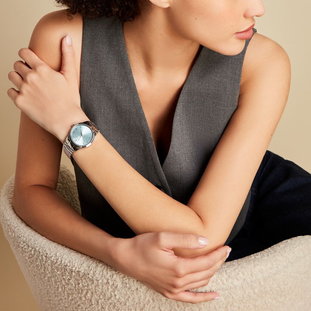 Montre Pierre Lannier Roxane Bleu Sky - Montres Femme | Histoire d’Or