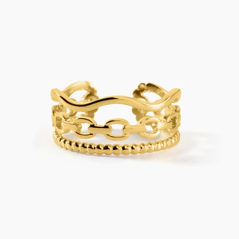 Bague Eva Acier Jaune - Bagues fantaisie Femme | Histoire d&rsquo;Or