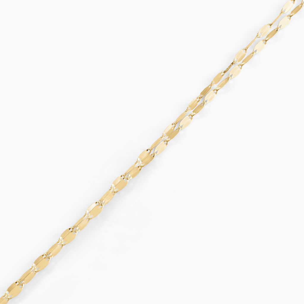 Bracelet Or Jaune Camelie - Bracelets chaîne Femme | Histoire d’Or